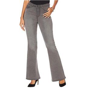 DG2 by Diane Gilman Stretch Grey Flare Jean